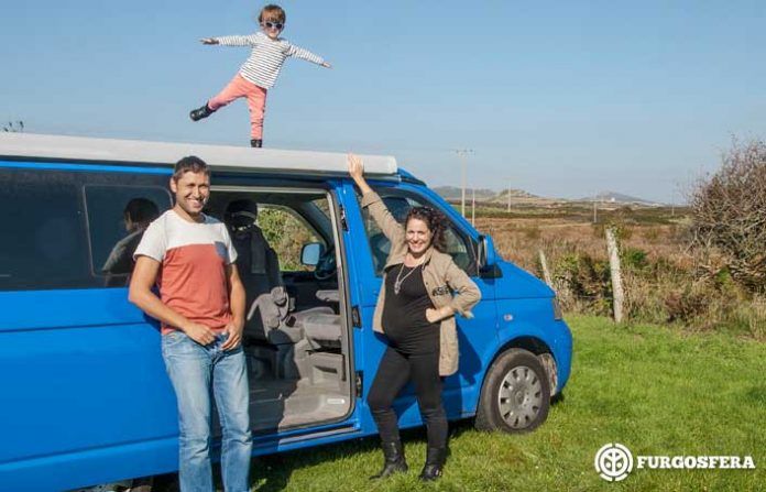 viajar en furgo con niños: la furgoteta