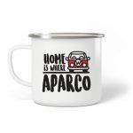 Taza camping acero Home is where aparco