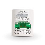 Taza furgoneta – Toda aventura empieza contigo