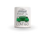 Taza furgo: Toda aventura empieza contigo