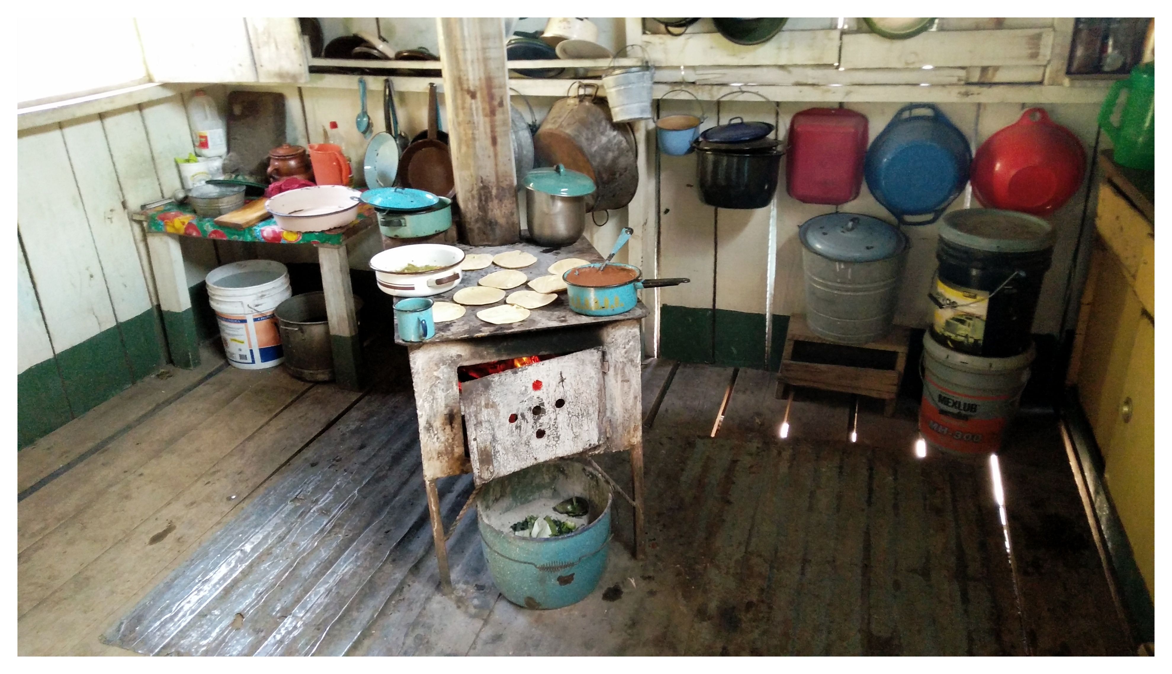 Cocina de leña en México