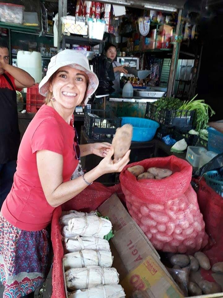 en el mercado