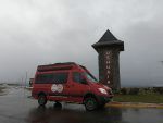 En furgo en Ushuaia